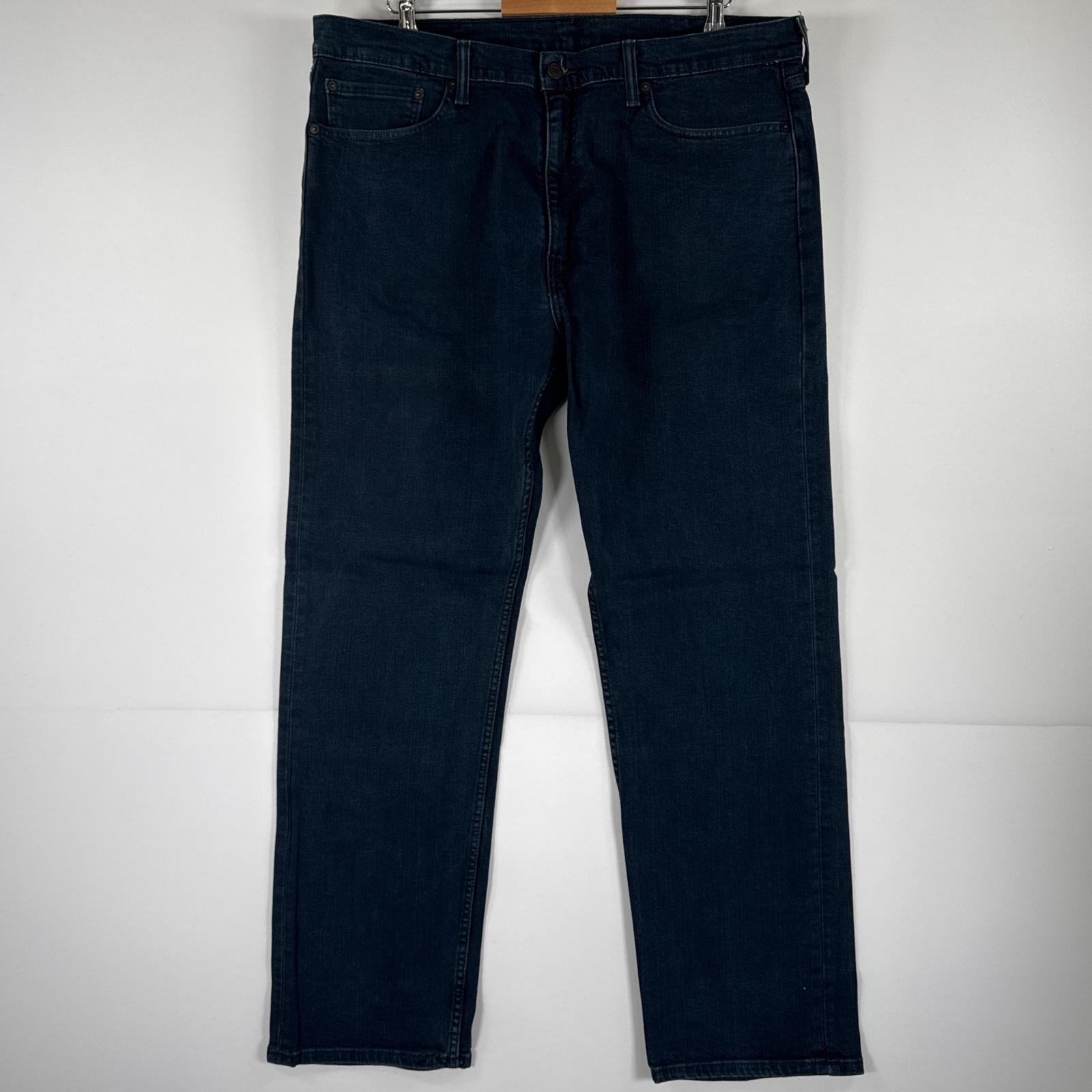 古着 リーバイス Levi's デニムパンツ 505 ジーパン ストレート カラーパンツ 大きいサイズ ジップ ストレッチ w40 L32 ダークネイビー メンズ