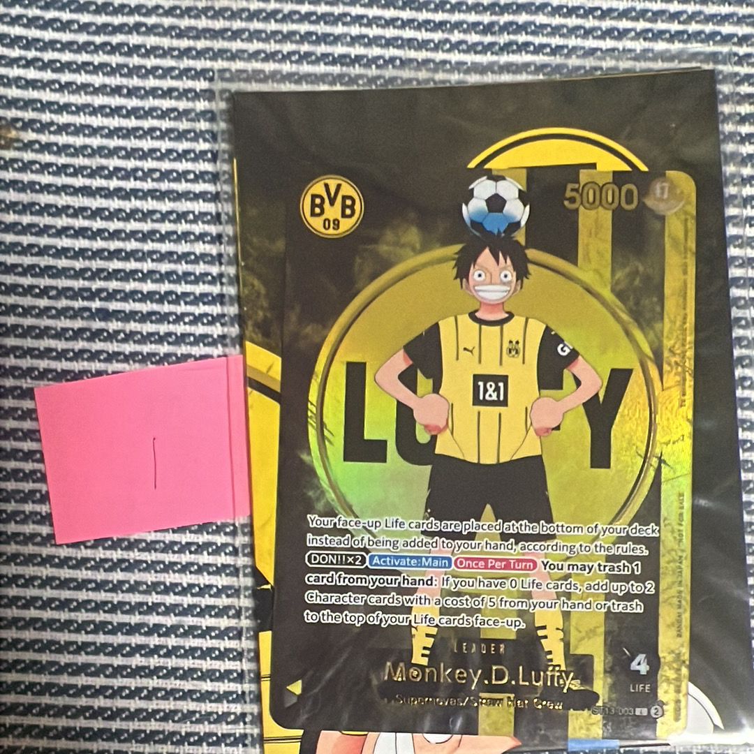 モンキー・D・ルフィ L [ST13-003]【英語版】(プロモーションカード「ボルシアドルトムント × ONE PIECE マッチデー 2025」)