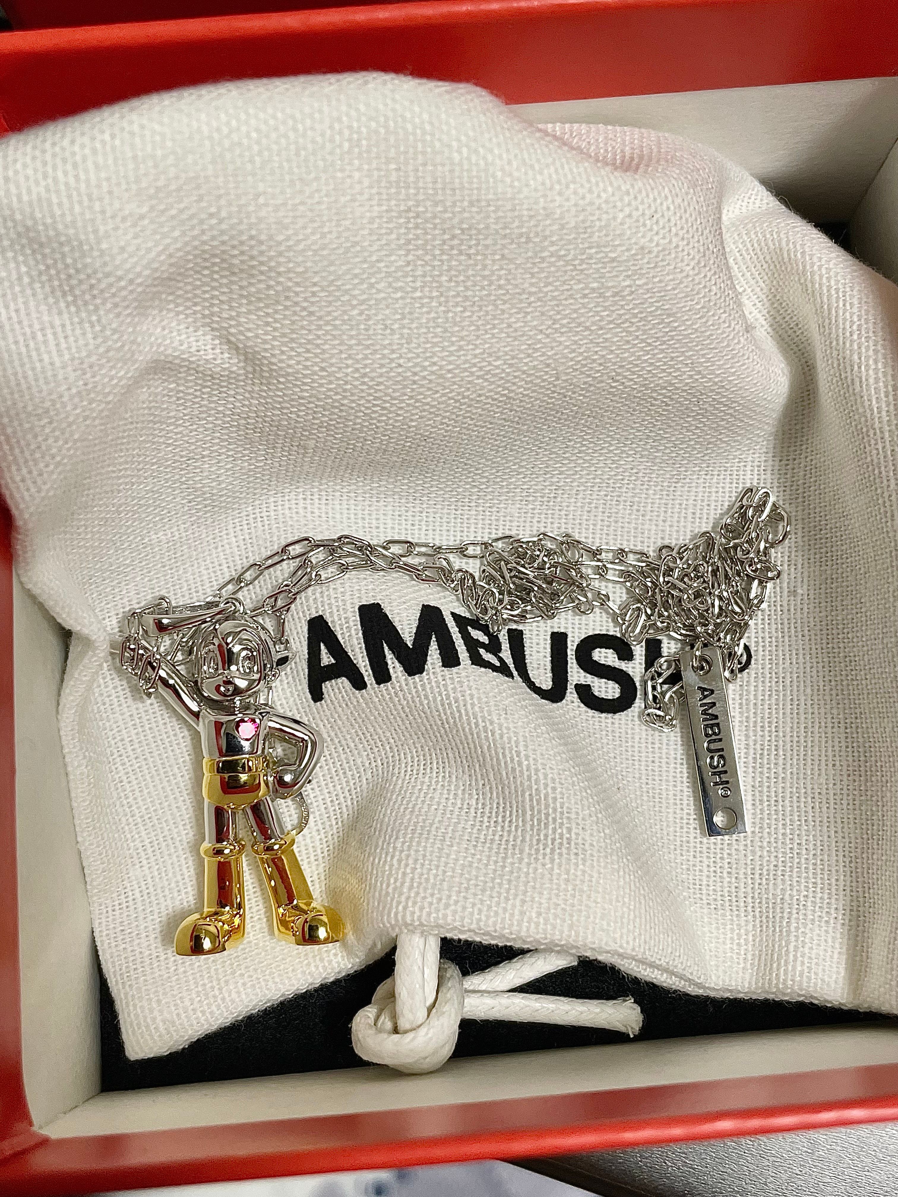 AMBUSH × ASTRO BOY NECKLACE "Silver Gold"