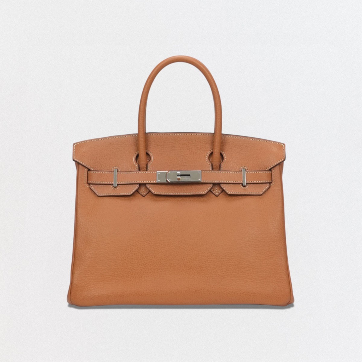 エルメス HERMES バーキン30 バーキン 30 バッグ トートバッグ ヴァッシュリエジェ ナチュラル Natural ブラウン Brown 茶 シルバー金具 ハンドバッグ