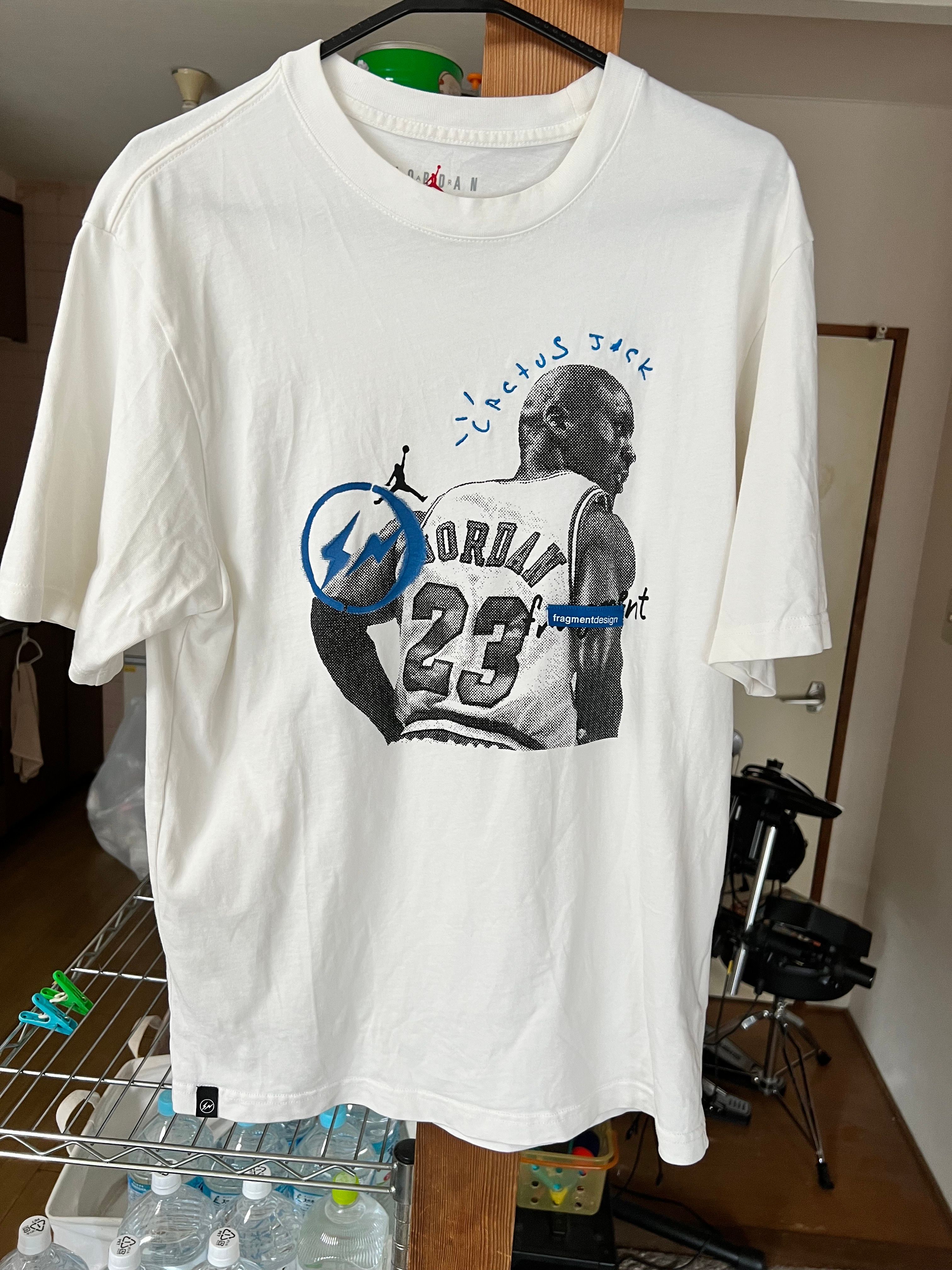 Air Jordan Travis Scott Fragment Tee "White"