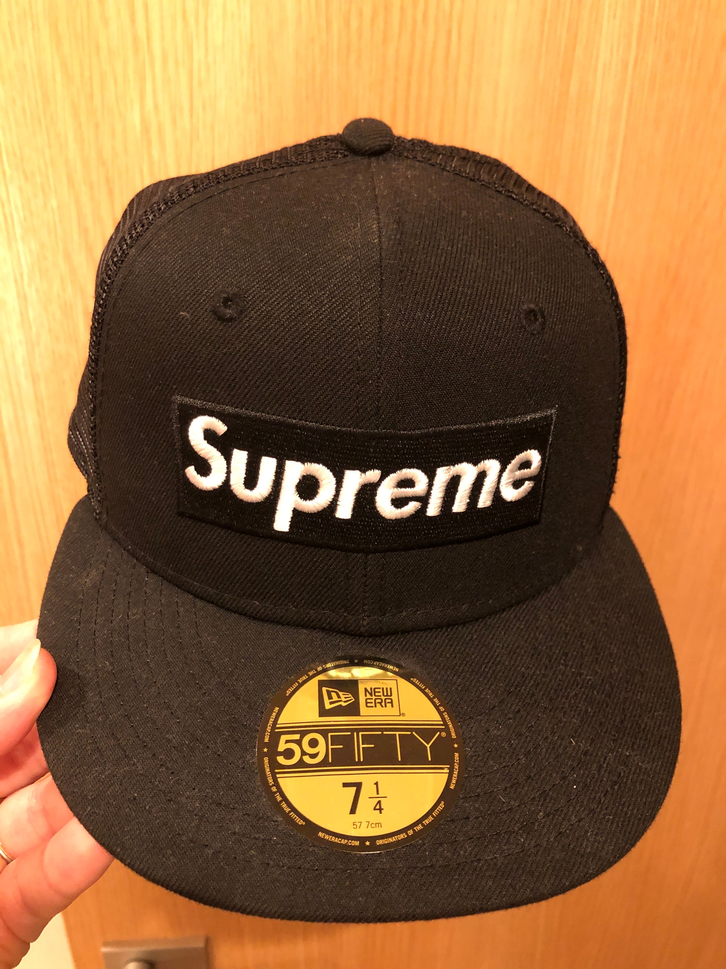 Supreme Box Logo Mesh Back New Era "Black" (22SS)