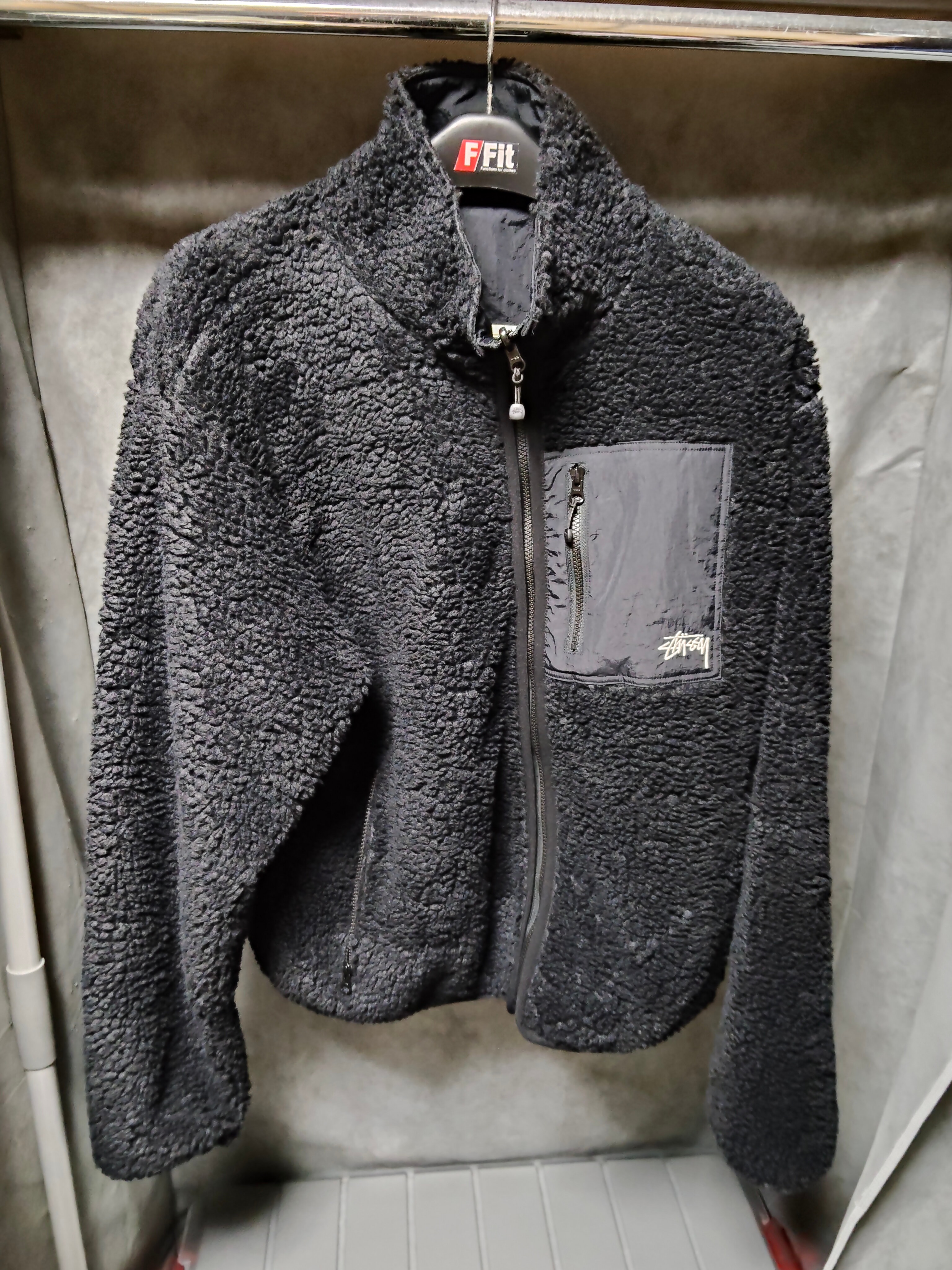 Stussy Sherpa Reversible Jacket "Black"