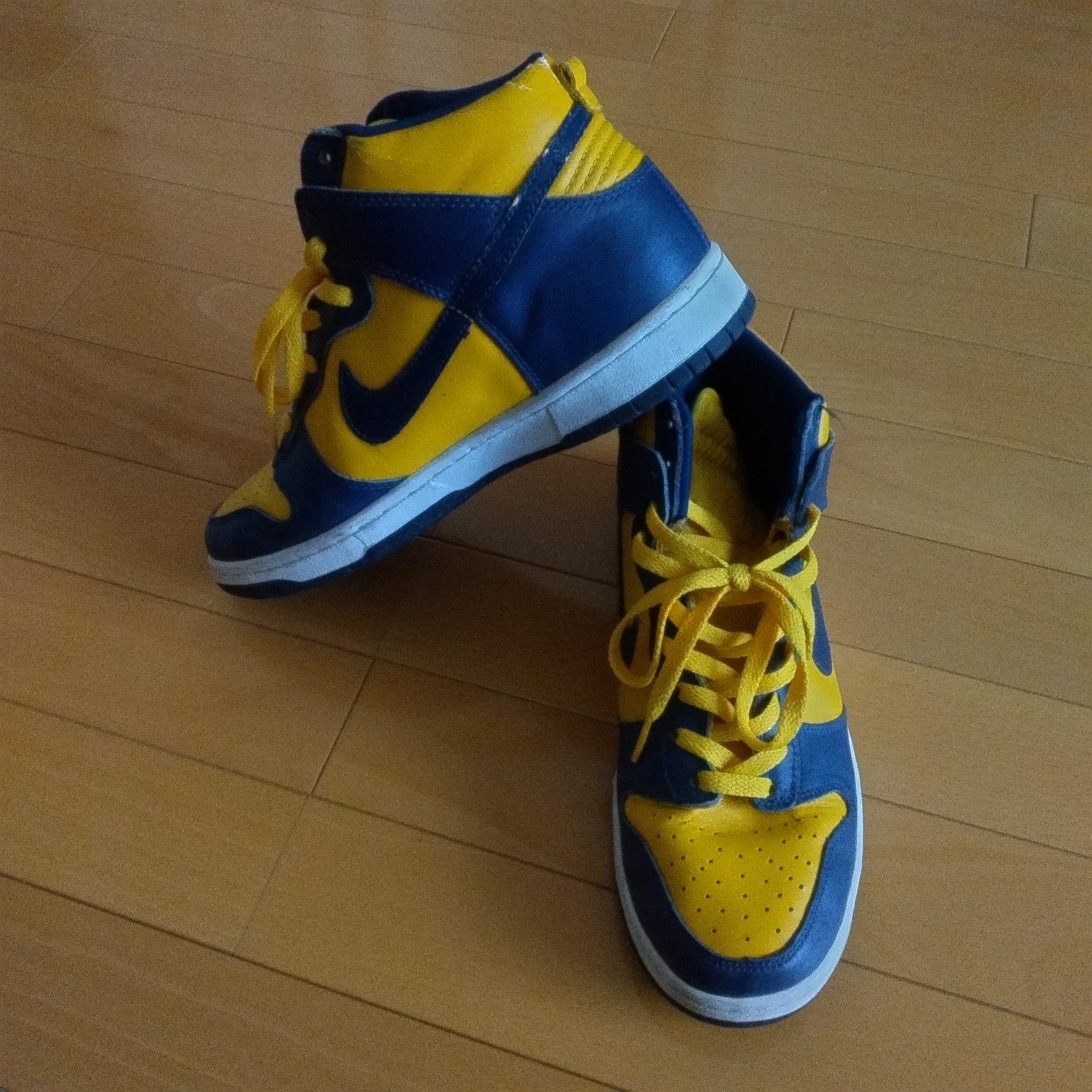 ナイキ ダンク ハイ リミテッドエディション "ミシガン" ミッドナイトネイビー/バーシティメイズ 630335-471