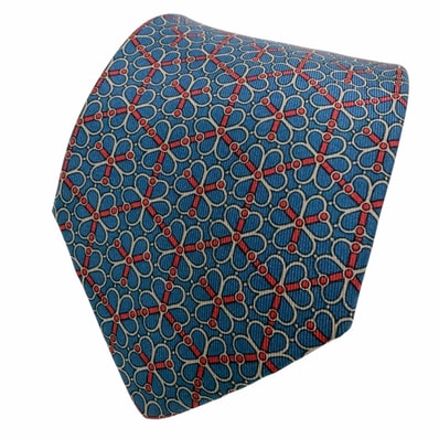 美品 エルメス ネクタイ ネイビー メンズ