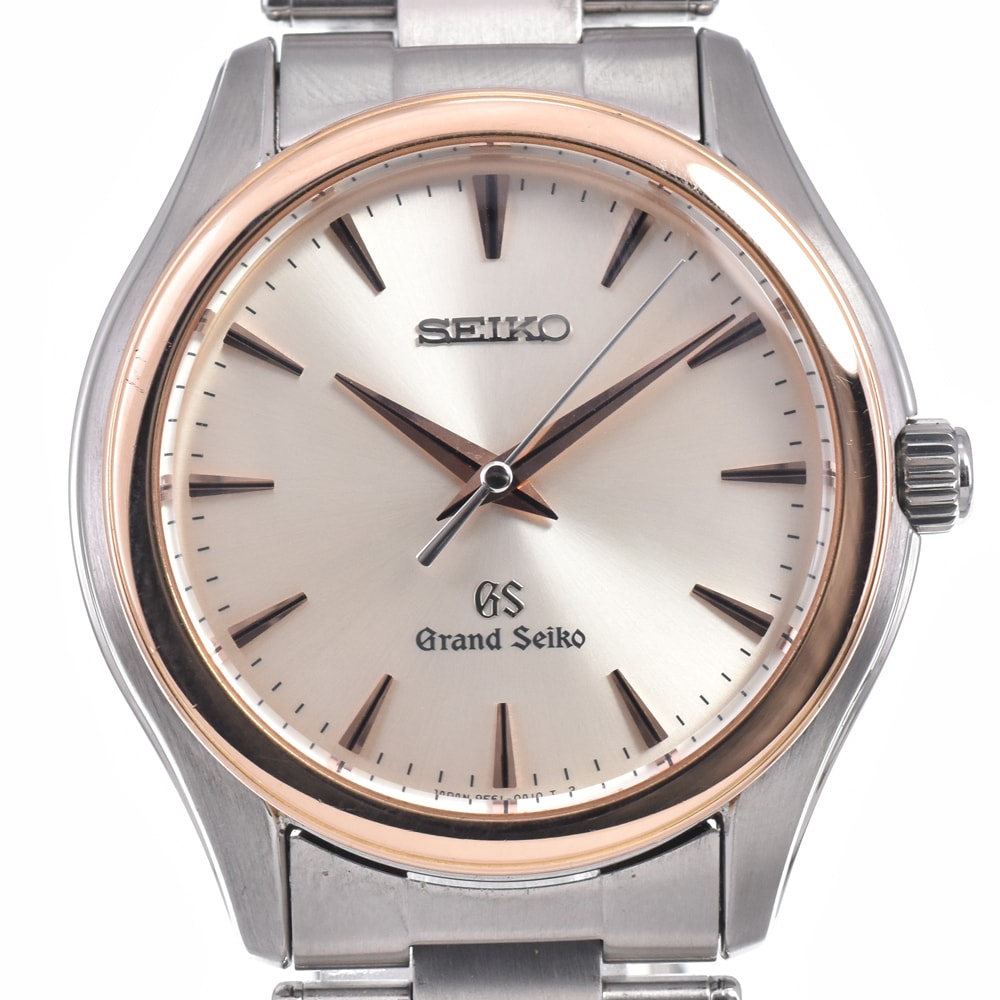 セイコー SEIKO SBGX004/9F61-0A20 グランドセイコー K18PG ベゼル シルバー クォーツ メンズ 良品 腕時計 R#149118