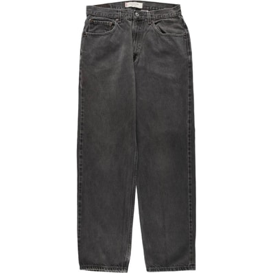 古着 00年代 リーバイス Levi's 550 RELAXED FIT ブラックデニム テーパードデニムパンツ メンズw32相当/eaa633889