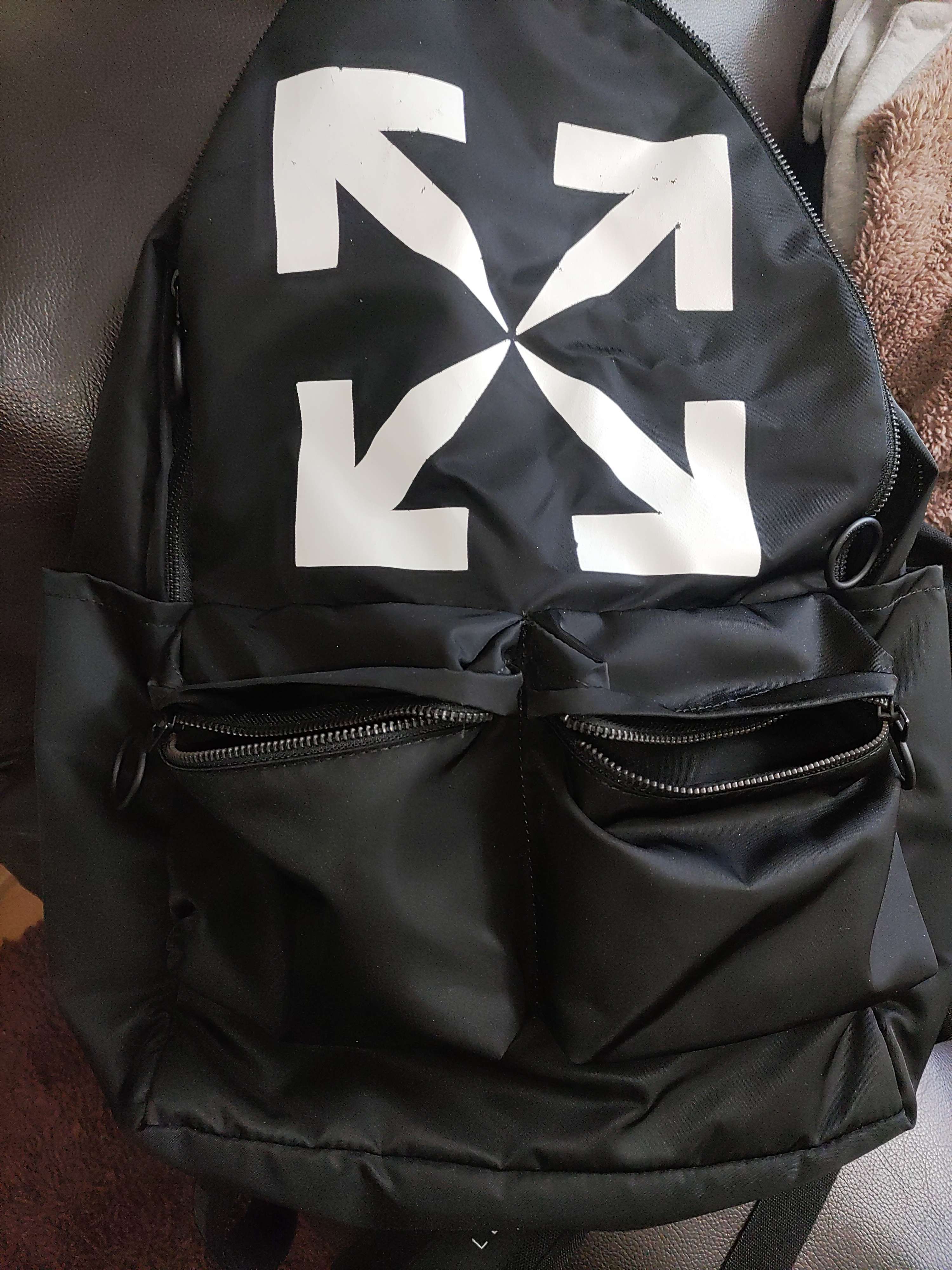 OFF-WHITE Logo Backpack "Black"