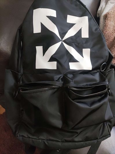 OFF-WHITE Logo Backpack "Black"
