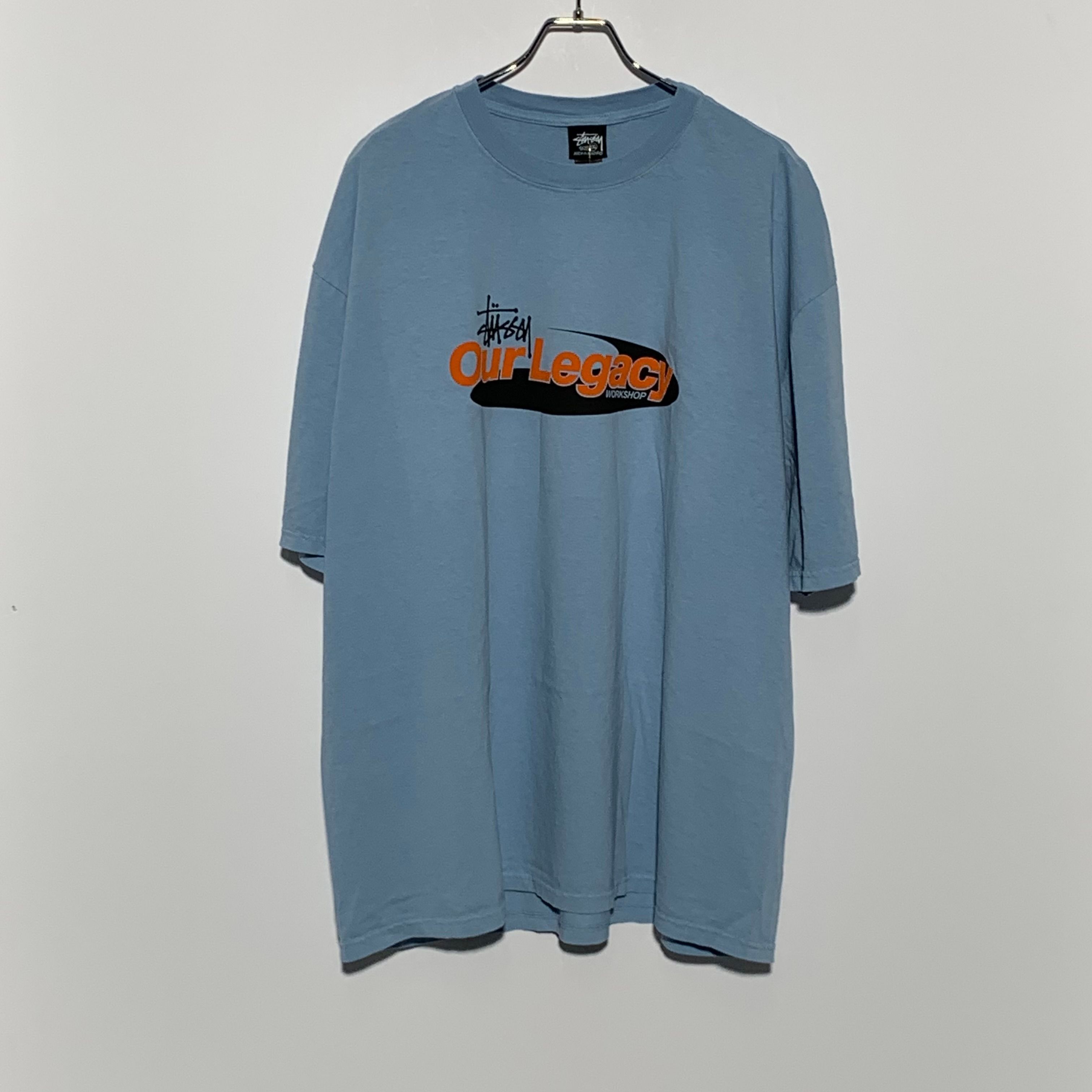 Stussy x Our Legacy Work Shop Swirl Tee Pigment Dyed "Baby Blue"