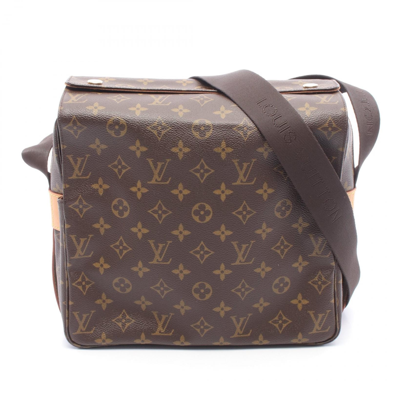 ルイ・ヴィトン LOUIS VUITTON ナヴィグリオ モノグラム ショルダーバッグ バッグ PVCコーティングキャンバス レザー モノグラム レディース ブラウン系 M50205 【中古】
