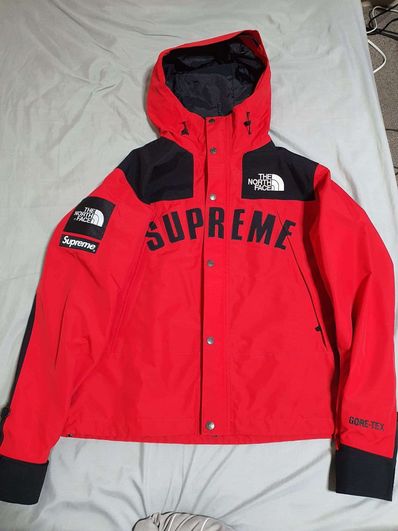 Supreme x The North Face Arc Logo Mountain Parka "Red"