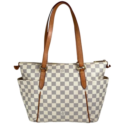 LOUIS VUITTON ルイ・ヴィトン トータリーPM N51261 トートバッグ ダミエアズールキャンバス アイボリー レディース【中古】