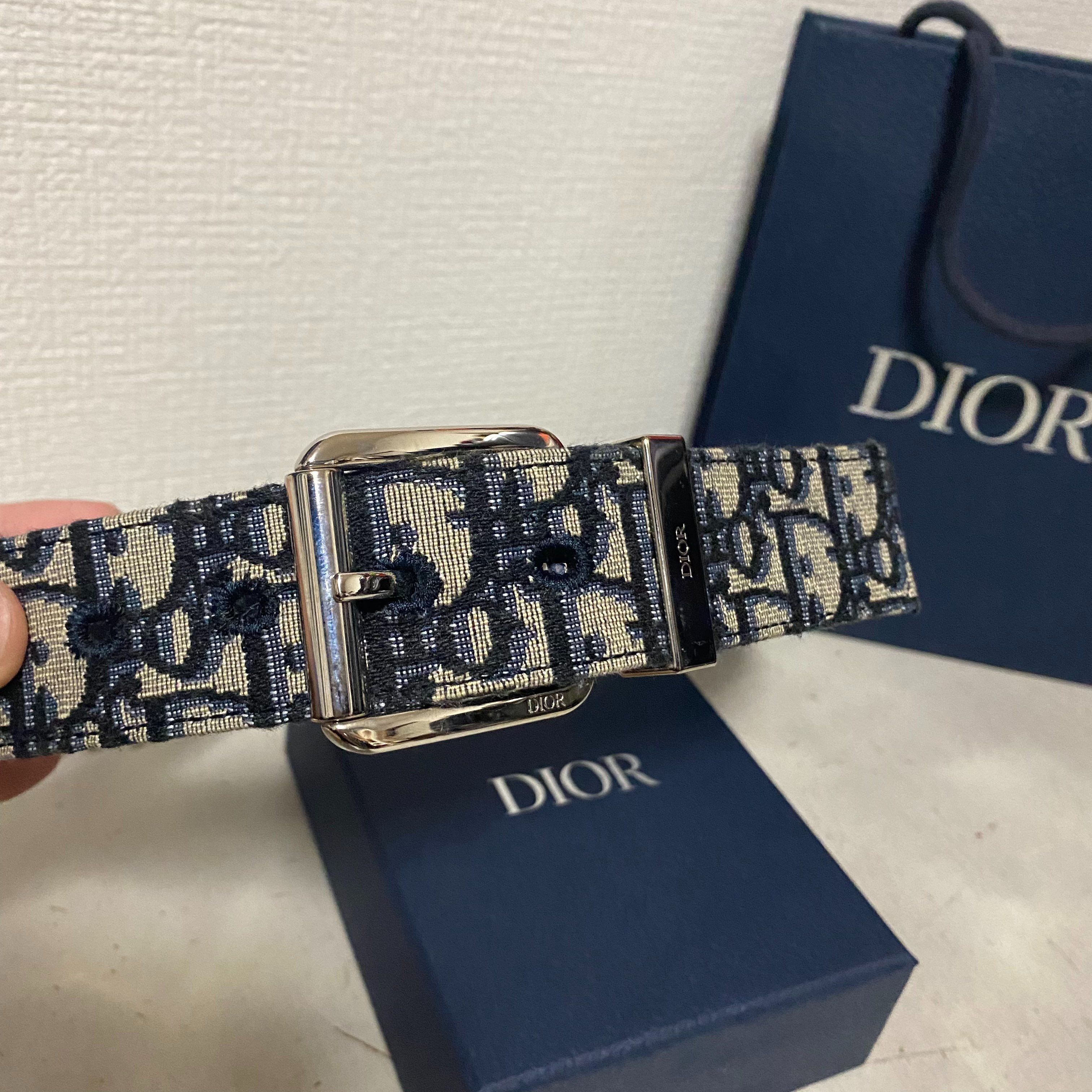 Dior Belt 35mm Dior Oblique Jacquard "Beige/Black"