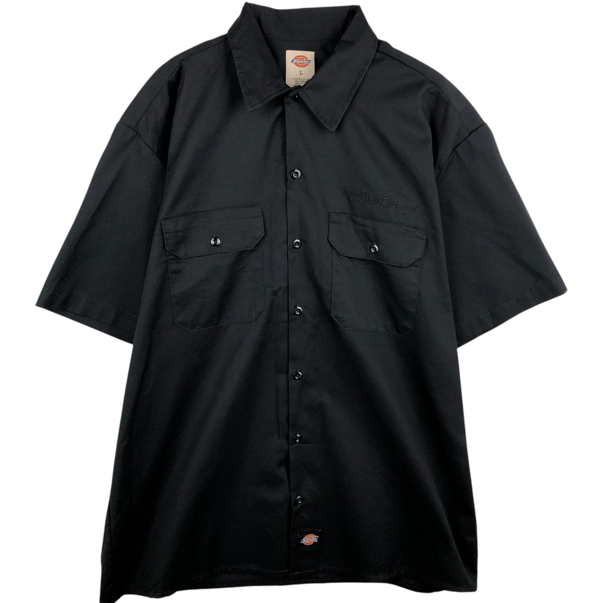 古着 ディッキーズ Dickies 半袖 ワークシャツ ボックスシャツ メンズL相当/eaa634552