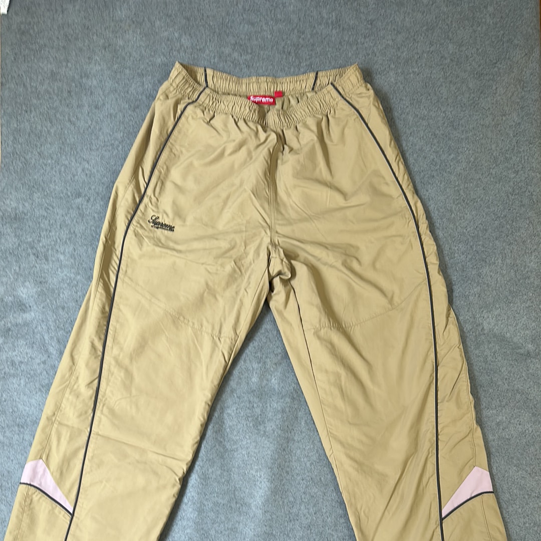 Supreme Contrast Piping Track Pant "Tan"