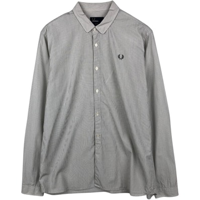 古着 フレッドペリー FRED PERRY Slim Fit 隠しボタンダウン 長袖 ボタンダウンストライプシャツ メンズL相当/eaa636005