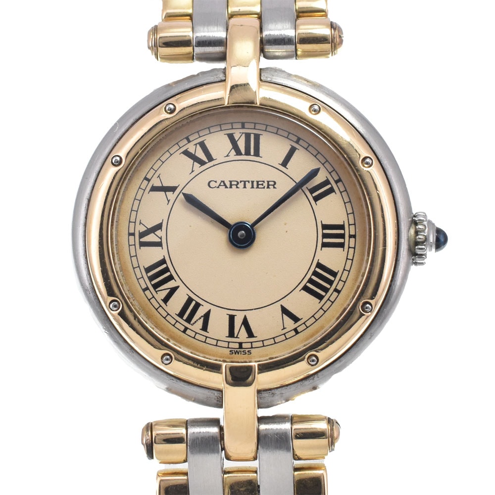 カルティエ CARTIER 84084244 パンテールSM アイボリー クォーツ レディース 良品 腕時計 M#148235