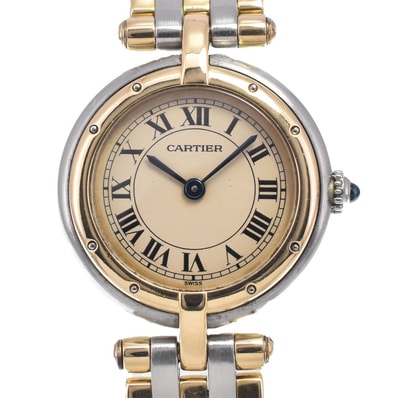 カルティエ CARTIER 84084244 パンテールSM アイボリー クォーツ レディース 良品 腕時計 M#148235