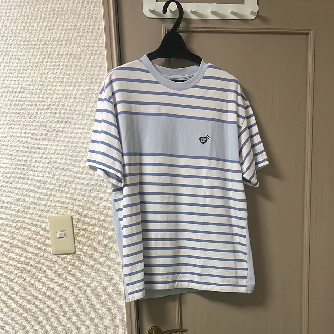 HUMAN MADE Panel Striped T-Shirt "Blue"