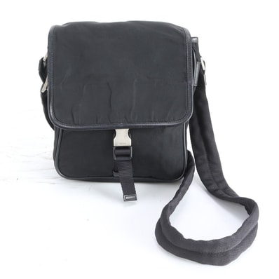 ■美品 プラダ テスート ナイロントライアングルロゴショルダーバッグ