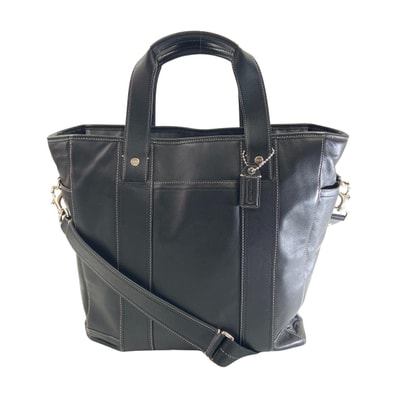 〇〇COACH コーチ トートバッグ ラージ 2way バッグ レザー F70102 ブラック