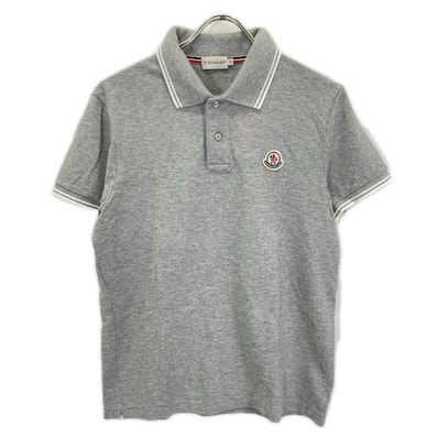 モンクレール グレー MAGLIA POLO MANICA CORTA ショートスリーブポロシャツ S