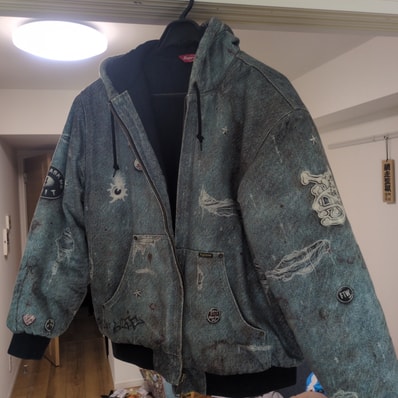 Supreme HJR Trompe Loeil Hooded Work Jacket Supreme HJR Trompe Loeil Hooded Work Jacket