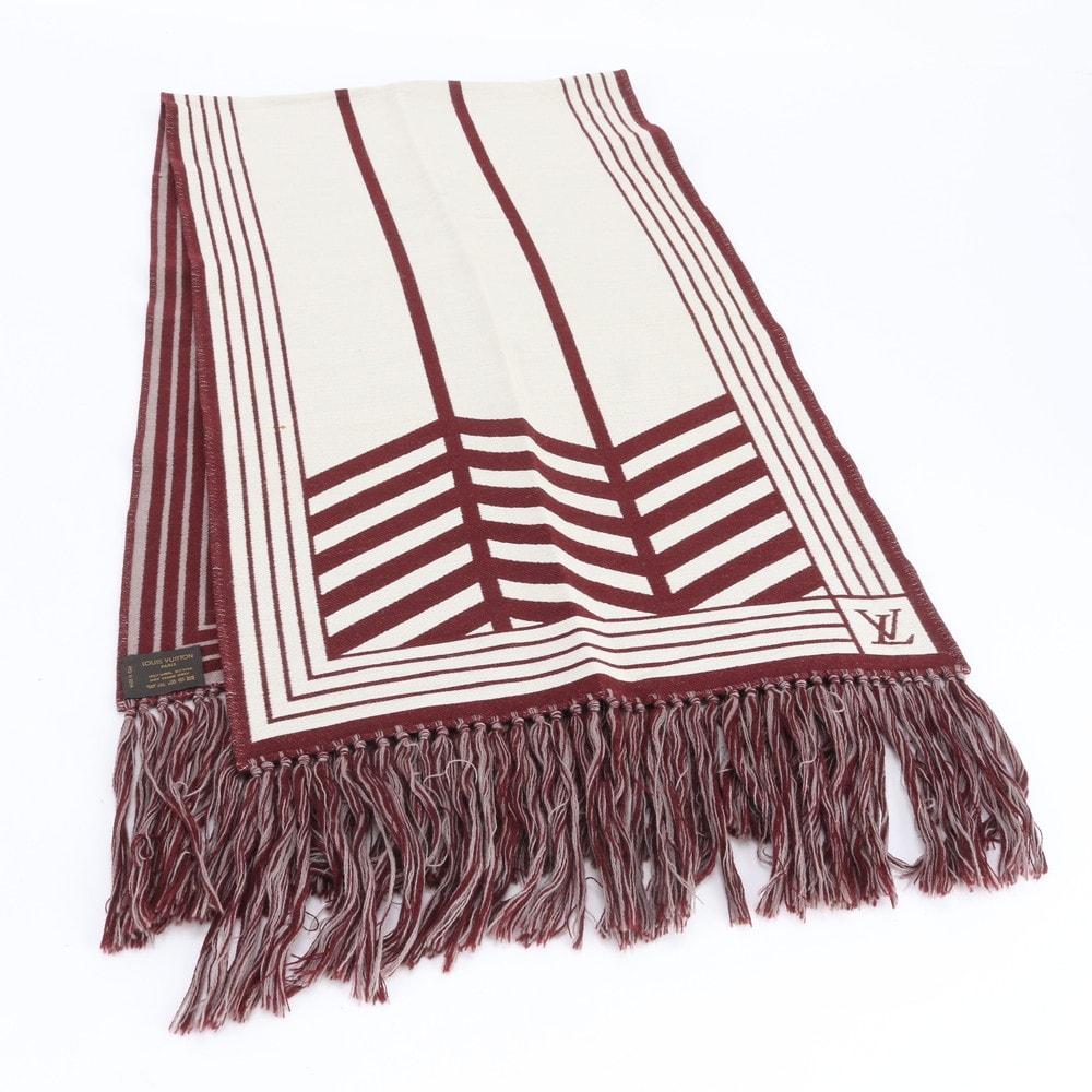 ■美品 ルイヴィトン カラコラム シルク ファッション おしゃれ フリンジ