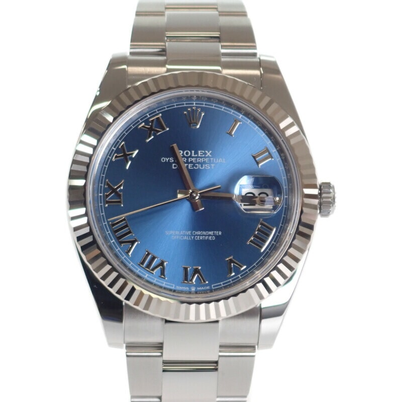 ROLEX Date-Just 41 Blue Dial 126334