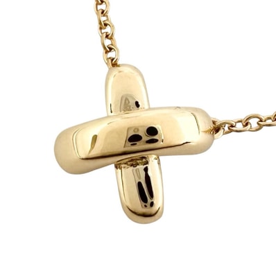 美品 TIFFANY&Co. ティファニー ネックレス 750/K18ゴールド ゴールド レディース クロス【中古】