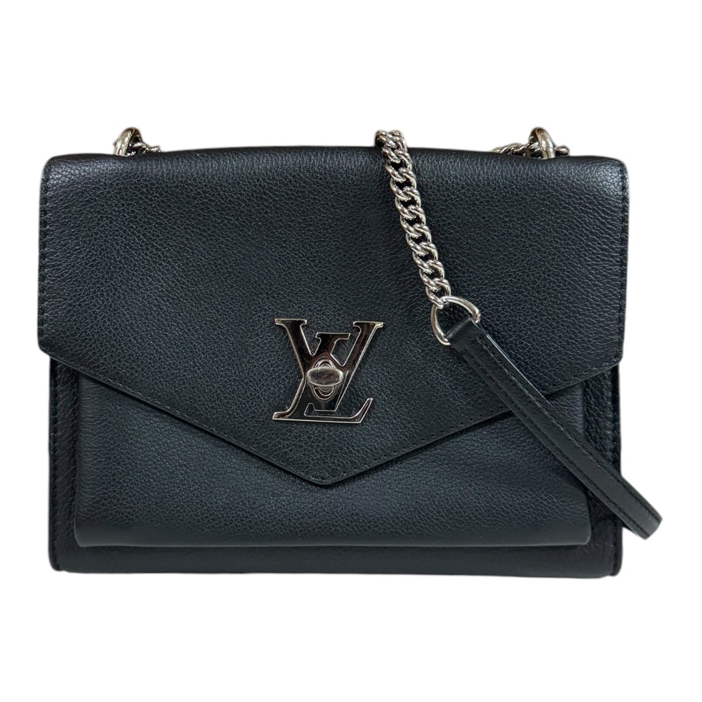 ルイヴィトン マイロックミー・チェーン ショルダーバッグ レザー M51418 ブラック レディース LOUIS VUITTON  中古