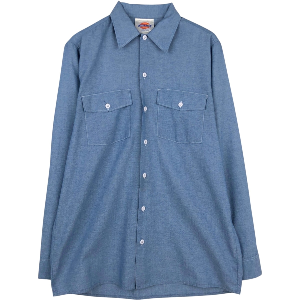 古着 ~90年代 ディッキーズ Dickies 長袖 ワークシャツ メンズM相当 ヴィンテージ/rab181154