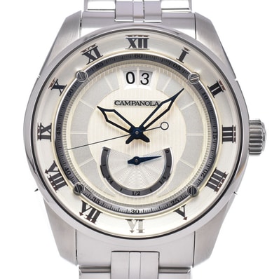 シチズン CITIZEN Y513-T020437 カンパノラ ラ・ジューペレ シルバー 自動巻き メンズ 美品 箱付き 腕時計 P#149087