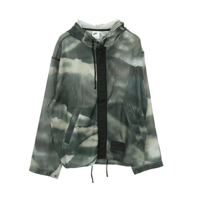 ステューシー STUSSY STUSSY × NIKE Mesh Hoodie パーカー 衣料品 トップス ポリエステル メンズ グレー系 / マルチカラー 【中古】