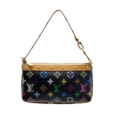☆☆LOUIS VUITTON ルイヴィトン モノグラム マルチカラー ポシェット アクセソワール M92648 ノワール アクセサリーポーチ