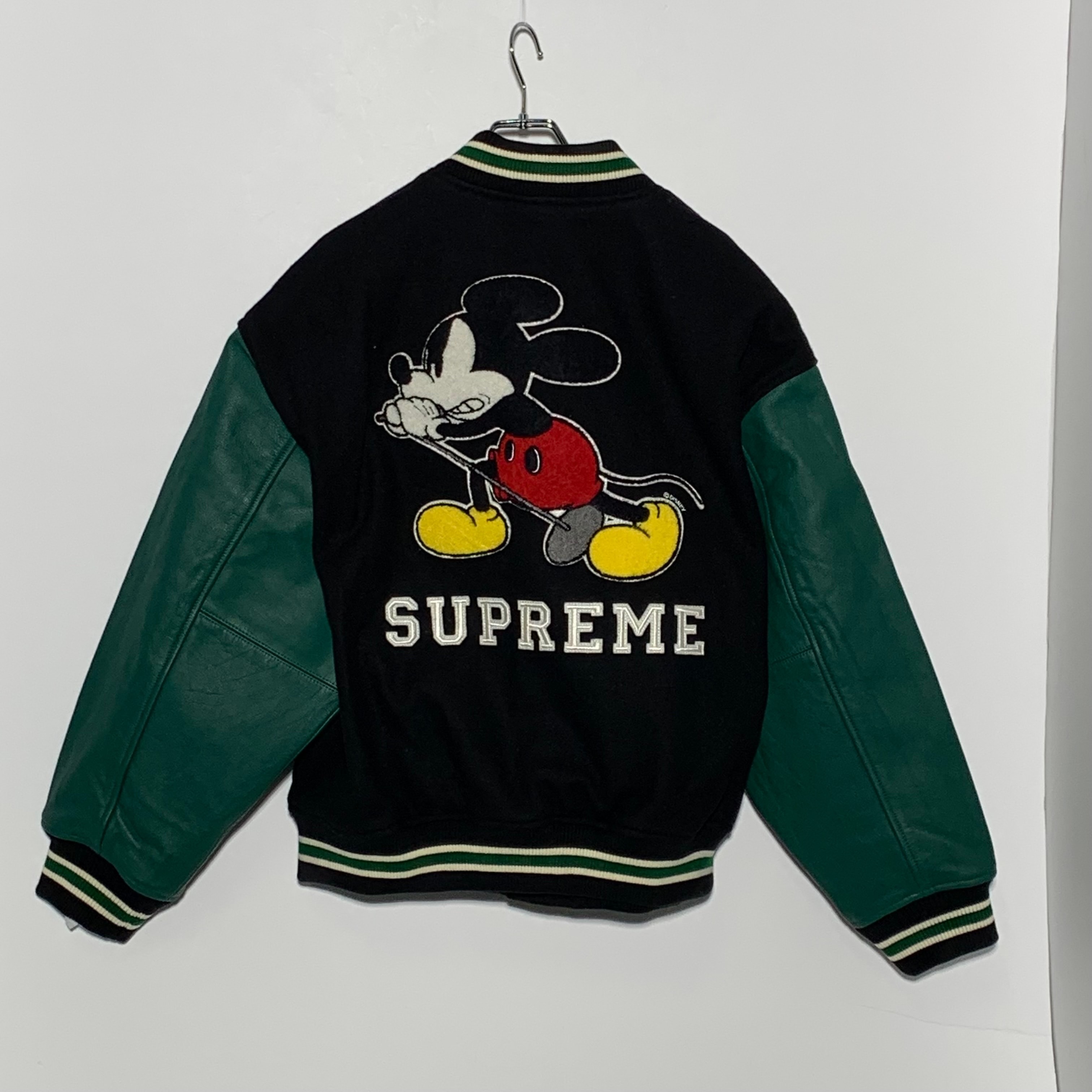 Supreme x Number (N)ine x Mickey Mouse Varsity Jacket "Black"