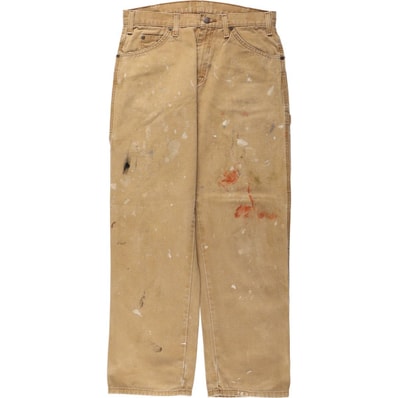 古着 ディッキーズ Dickies ペイント ダックペインターパンツ メンズw32相当/eaa677825