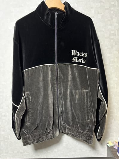 WACKO MARIA Velvet Track Jacket "Black"