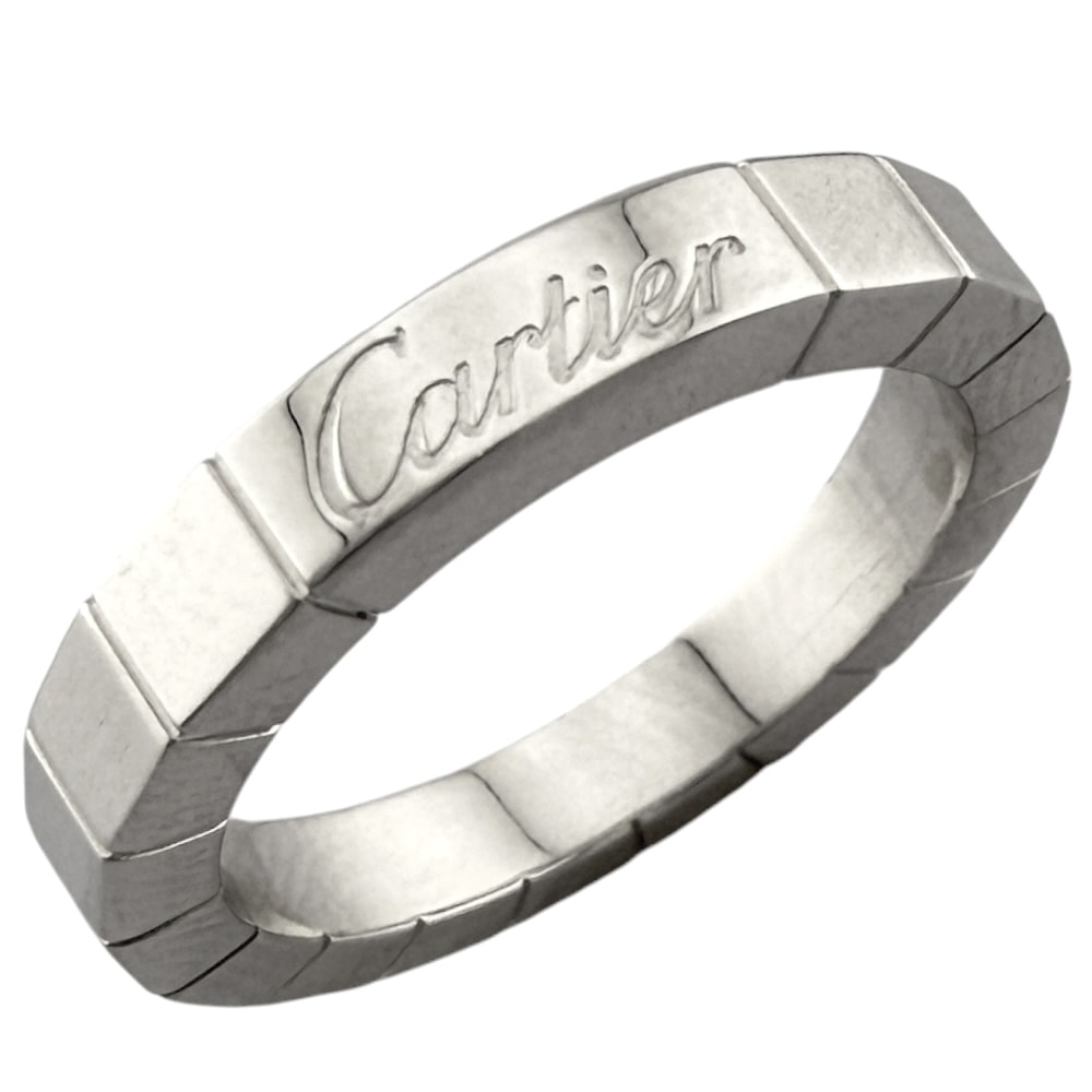 カルティエ ラニエール リング 指輪 8号 18金 K18ホワイトゴールド レディース CARTIER 中古