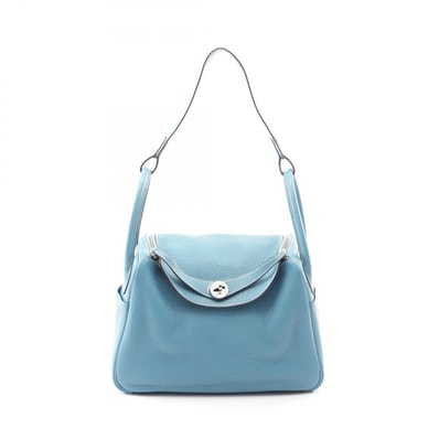 エルメス HERMES リンディ30 ショルダーバッグ バッグ レザー トリヨンクレマンス トリヨンクレマンス ブルージーン □R刻印(2014年製造) レディース ブルー系 【中古】