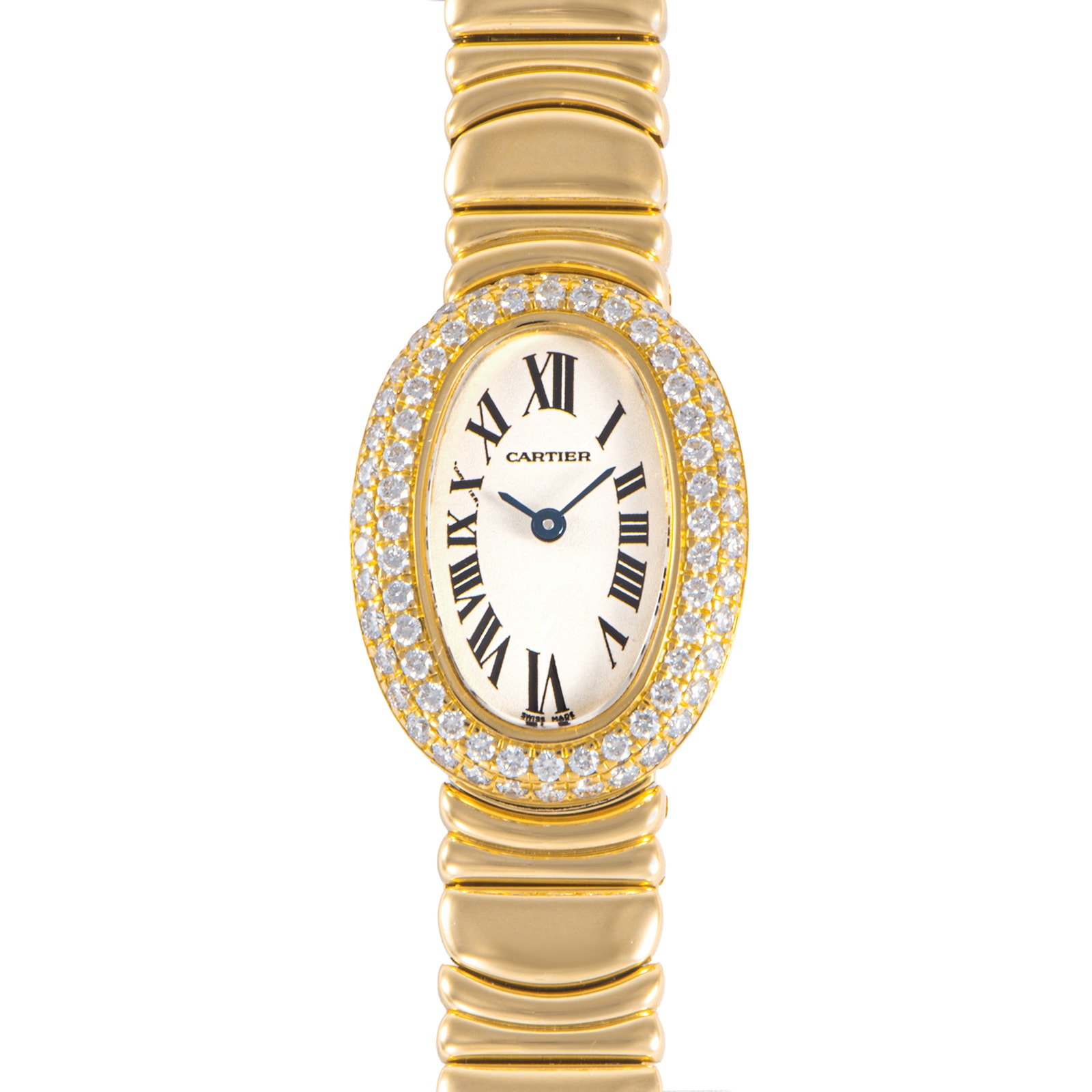 Cartier カルティエ ミニベニュワール WB5094D8 ダイヤベゼル K18YG【中古】
