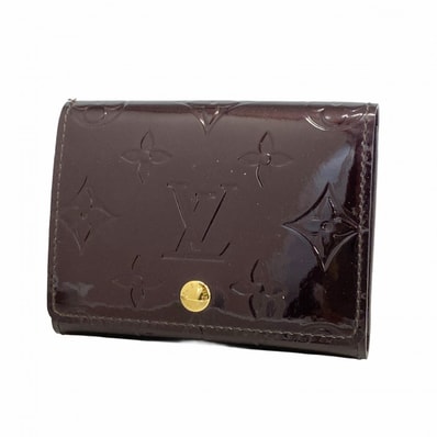 ★SALE【6de6312】ルイヴィトン カードケース ヴェルニ アンヴェロップカルトドゥヴィジット M91409 アマラント【中古】レディース
