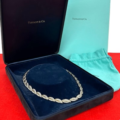 TIFFANY&Co. ティファニー ナチュラルリーフ コンビ ネックレス シルバー925 K18イエローゴールド ネックレス シルバー
63915