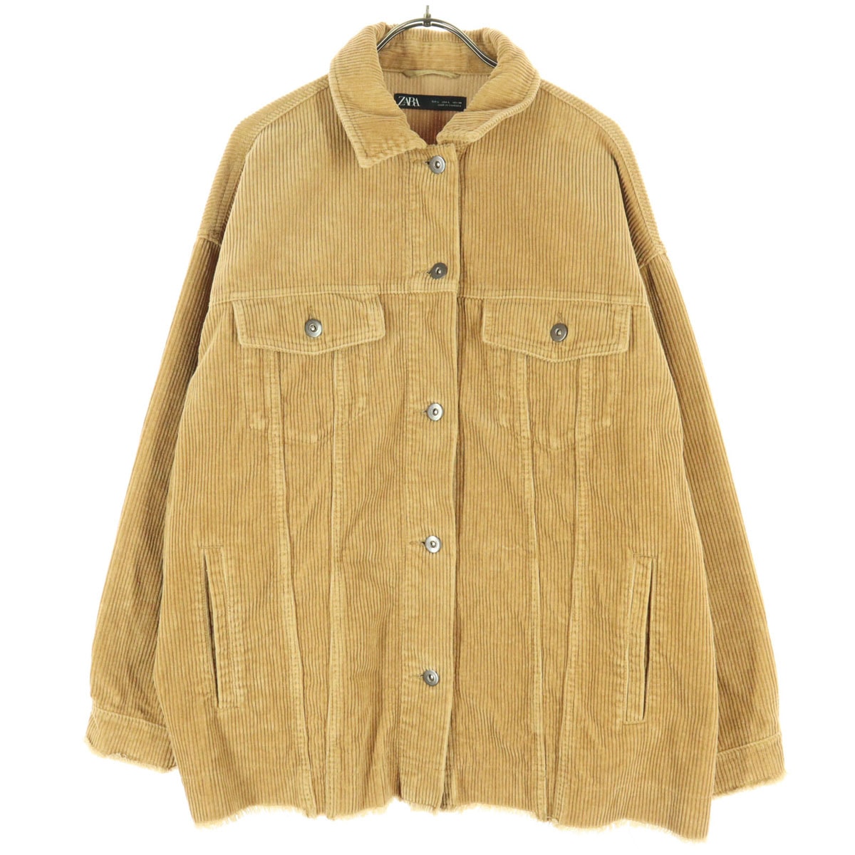 美品 ZARA ザラ 長袖 コーデュロイジャケット L ブラウン