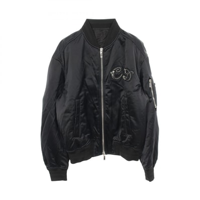 ディオール Dior DIOR × KENNY SCHAR ボンバージャケット ブルゾン 衣料品 アウター ナイロン メンズ ブラック系 【中古】