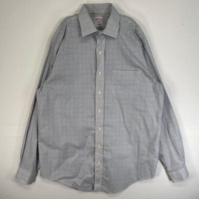 古着 ブルックスブラザーズ Brooks Brothers 長袖シャツ チェック 346 胸ポケ L ブルー系 マルチカラー メンズ