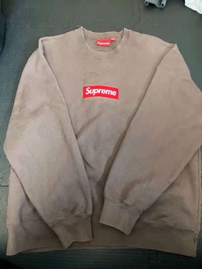Supreme Box Logo Crewneck "Brown" (22FW)