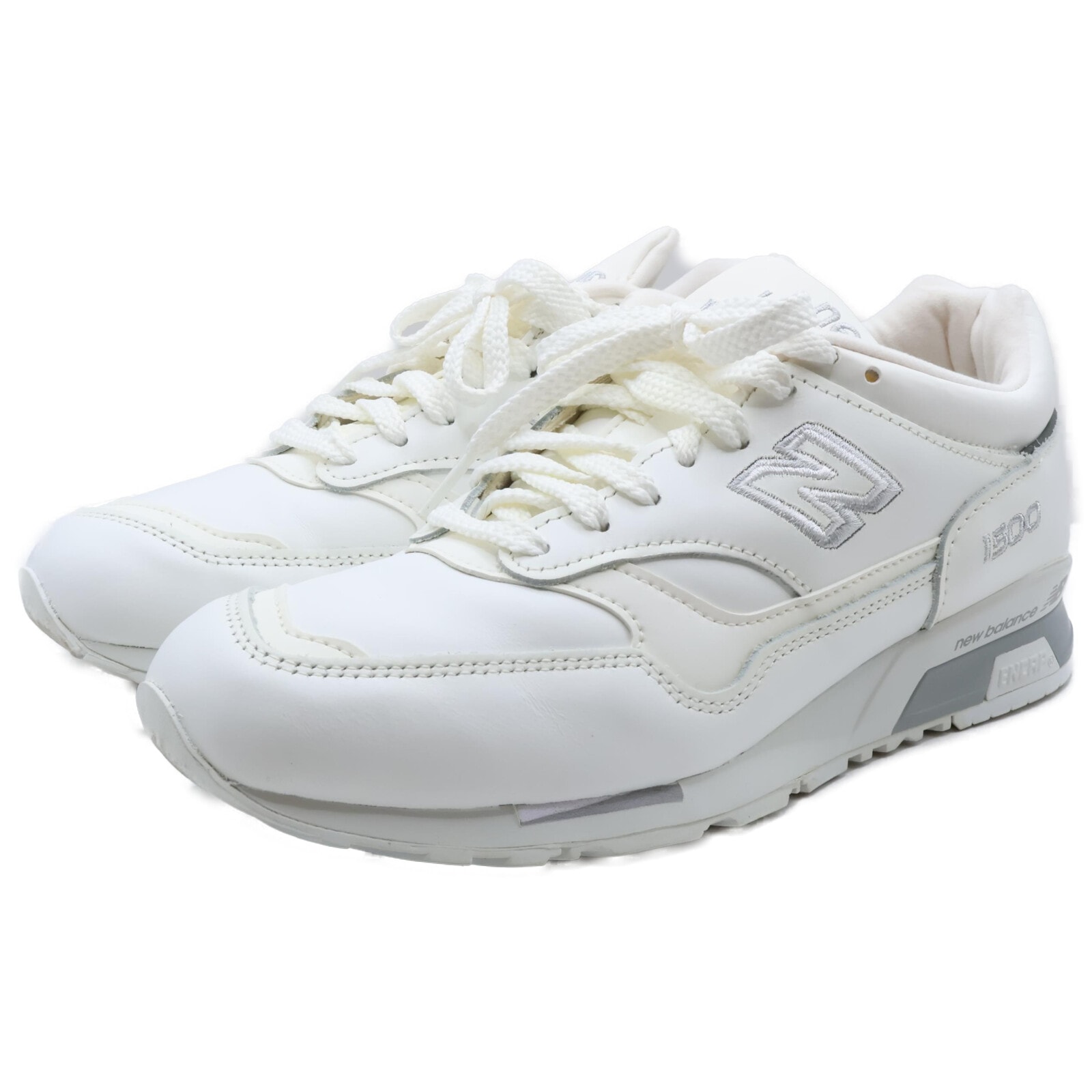 ニューバランス 美品 M1500WHI レザー ローカットスニーカー 6 1/2D