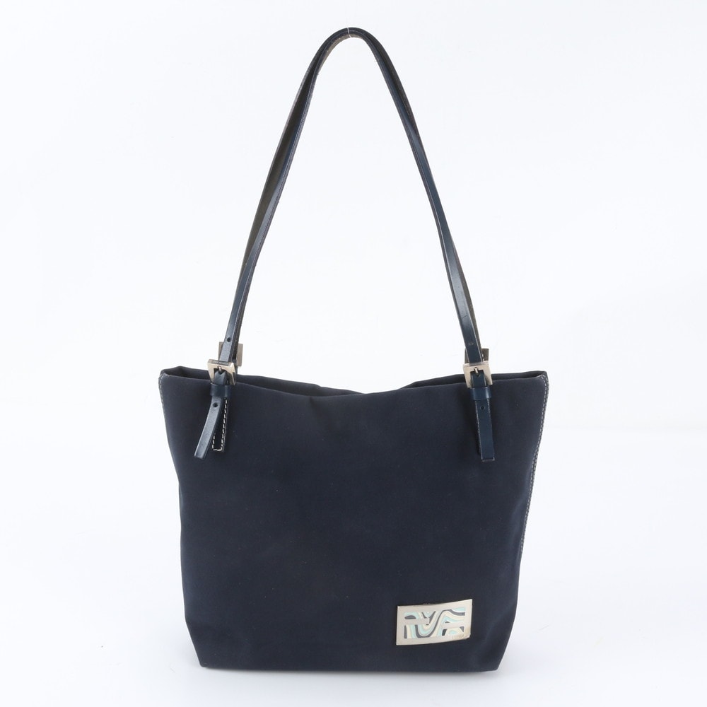 ■美品 フェンディ トート バッグ レザー×キャンバス